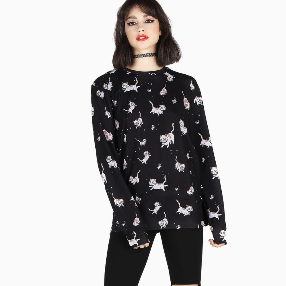Rick and Morty Schrodingers cat XXL long sleeve